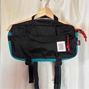 EUC Topo Designs Light Hip Pack - turquoise. Made in USA!